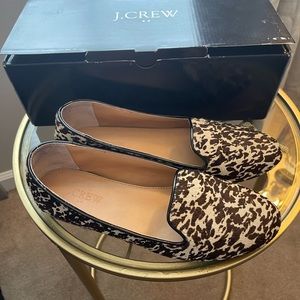 Animal print flats. J.Crew.